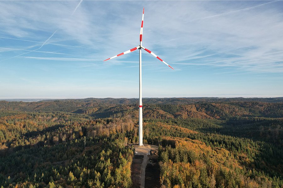 Windrad Muf 01, Vestas V136, Nabenhöhe 166 m, 3,6 MW